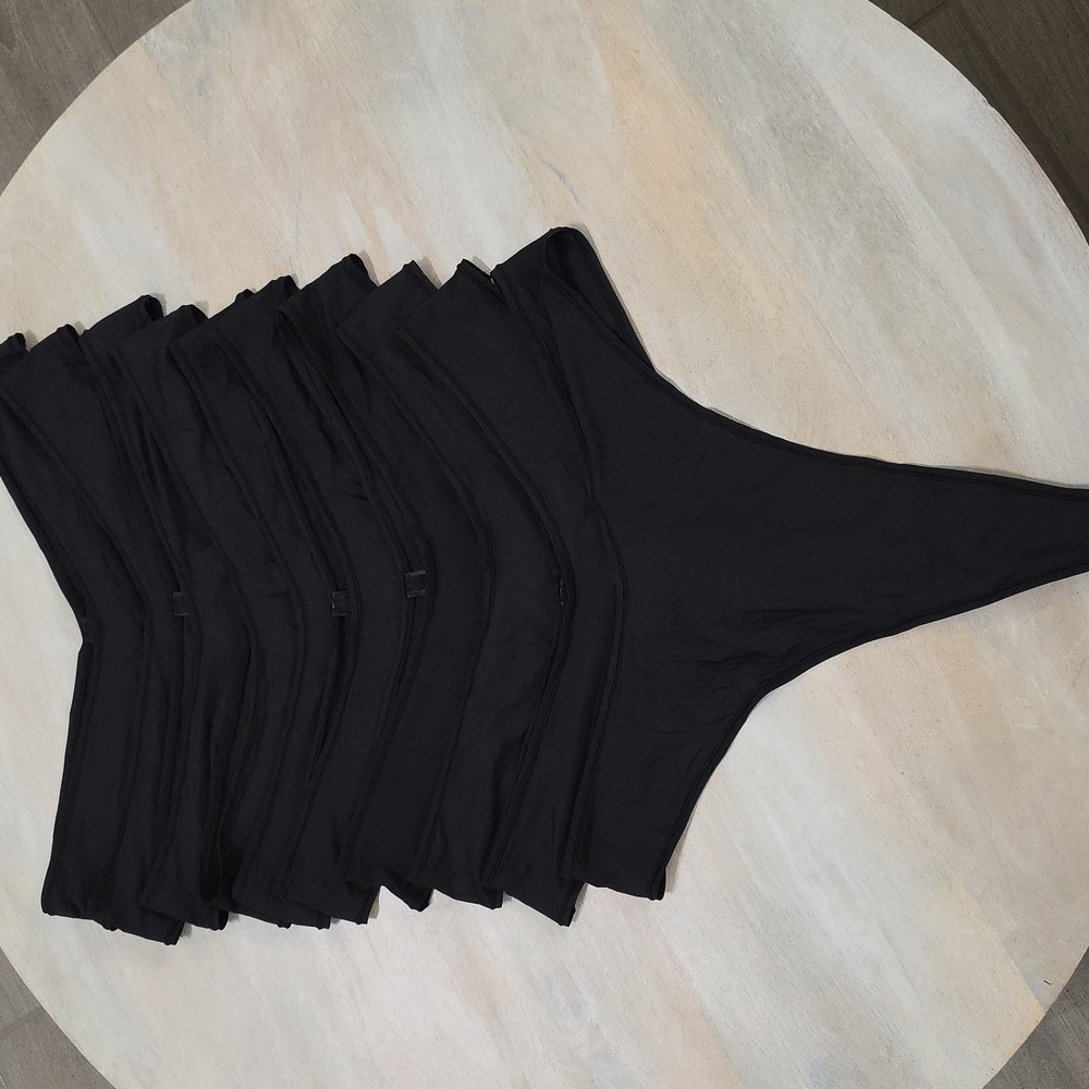 10pcs NWOT SKIMS JELLY SHEER DIPPED THONG/ ONYX